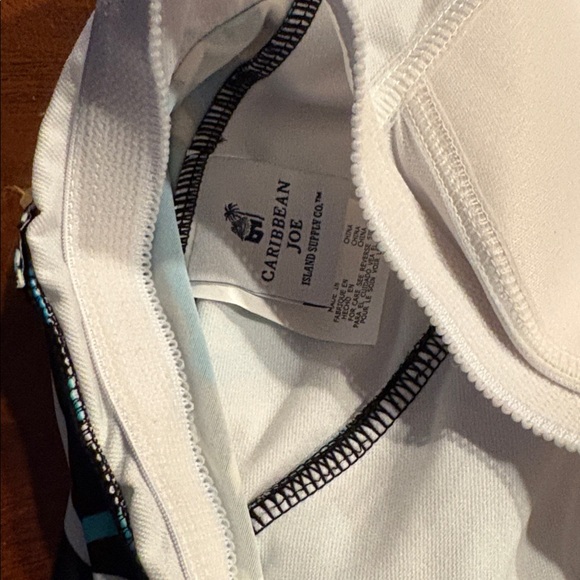 Floral Caribbean Joe Tankini Top and Black Skirt Set - Picture 7 of 11